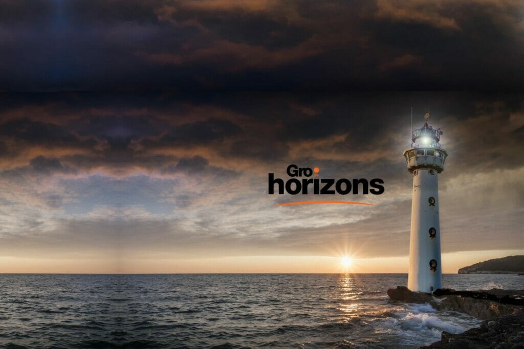 Gro-horizons blog lighthouse at sunrise